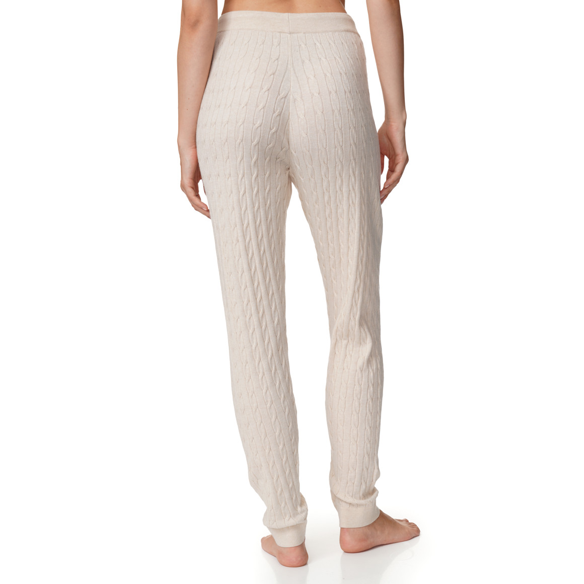 Damen Loungewear-Hose mit Zopfmuster