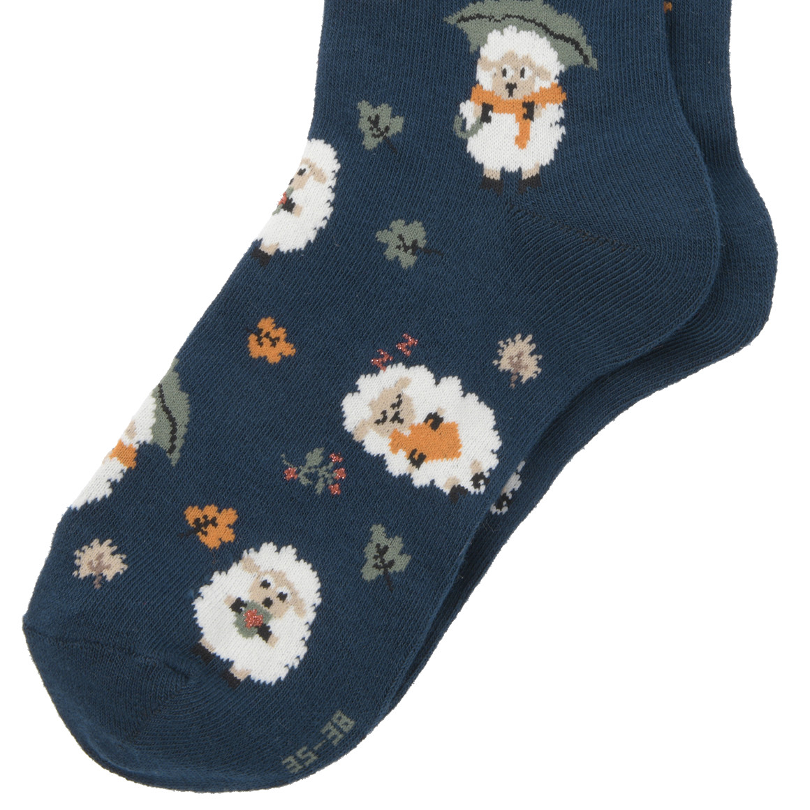 1 Paar Damen Socken mit Schaf-Motiv