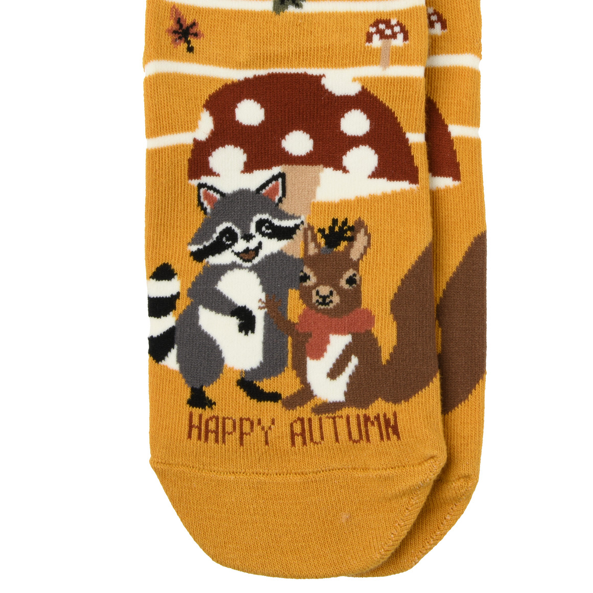 1 Paar Damen Socken mit Waldtier-Motiv