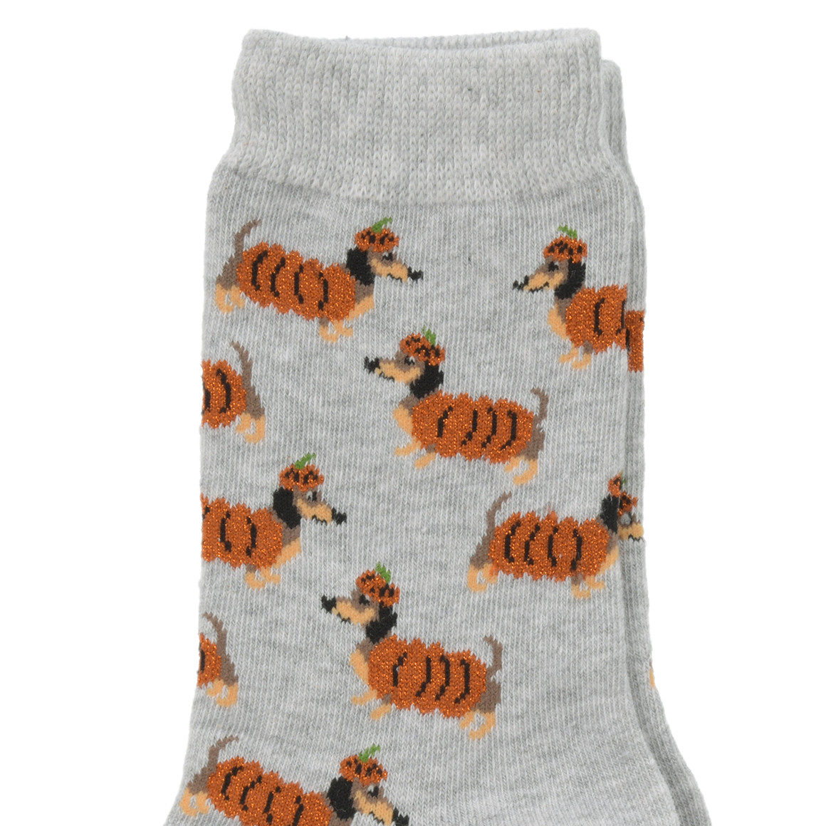 1 Paar Damen Socken mit Dackel-Motiven