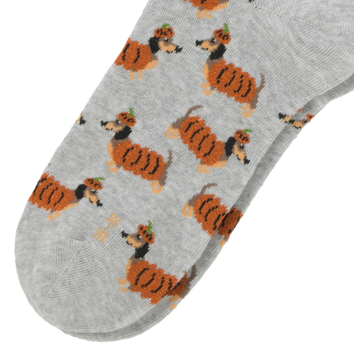 1 Paar Damen Socken mit Dackel-Motiven