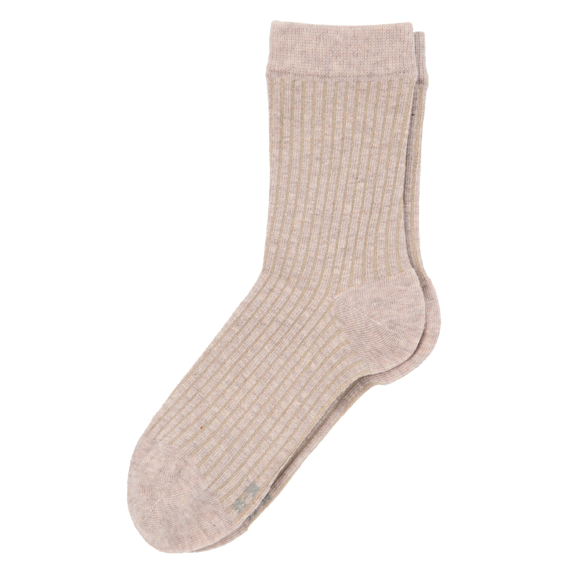 1 Paar Damen Socken mit Rippstruktur