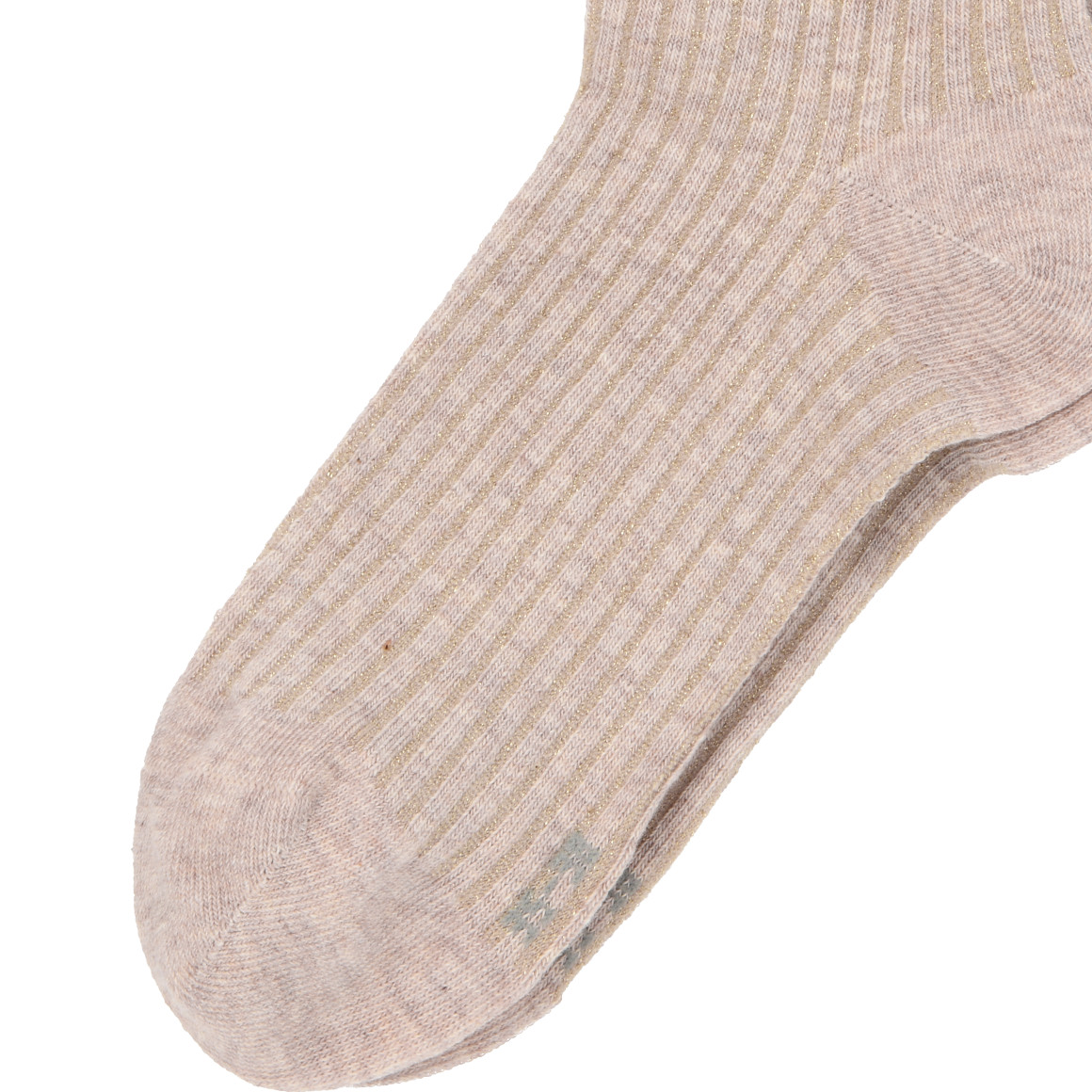 1 Paar Damen Socken mit Rippstruktur