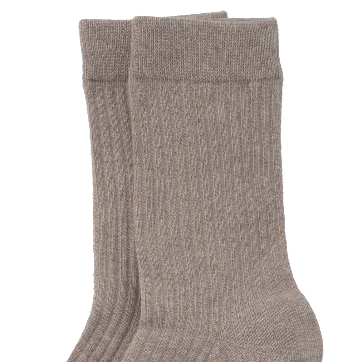 1 Paar Damen Socken mit Rippstruktur
