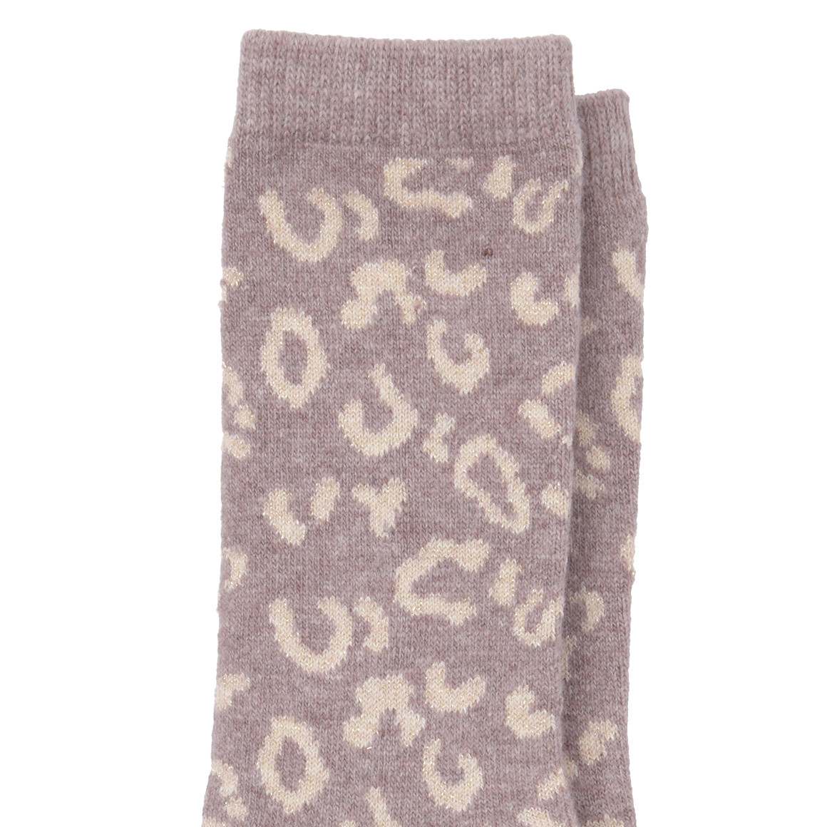 1 Paar Damen Socken mit Leo-Muster
