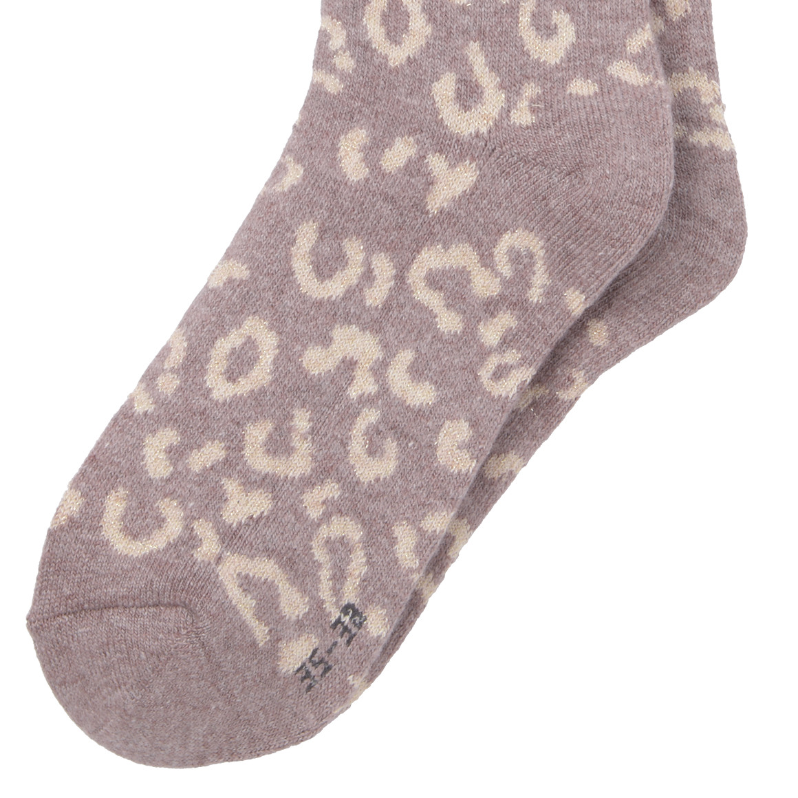 1 Paar Damen Socken mit Leo-Muster