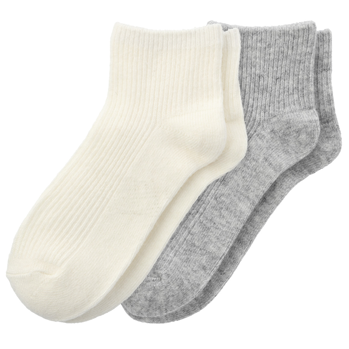 2 Paar Damen Socken mit Woll-Anteil