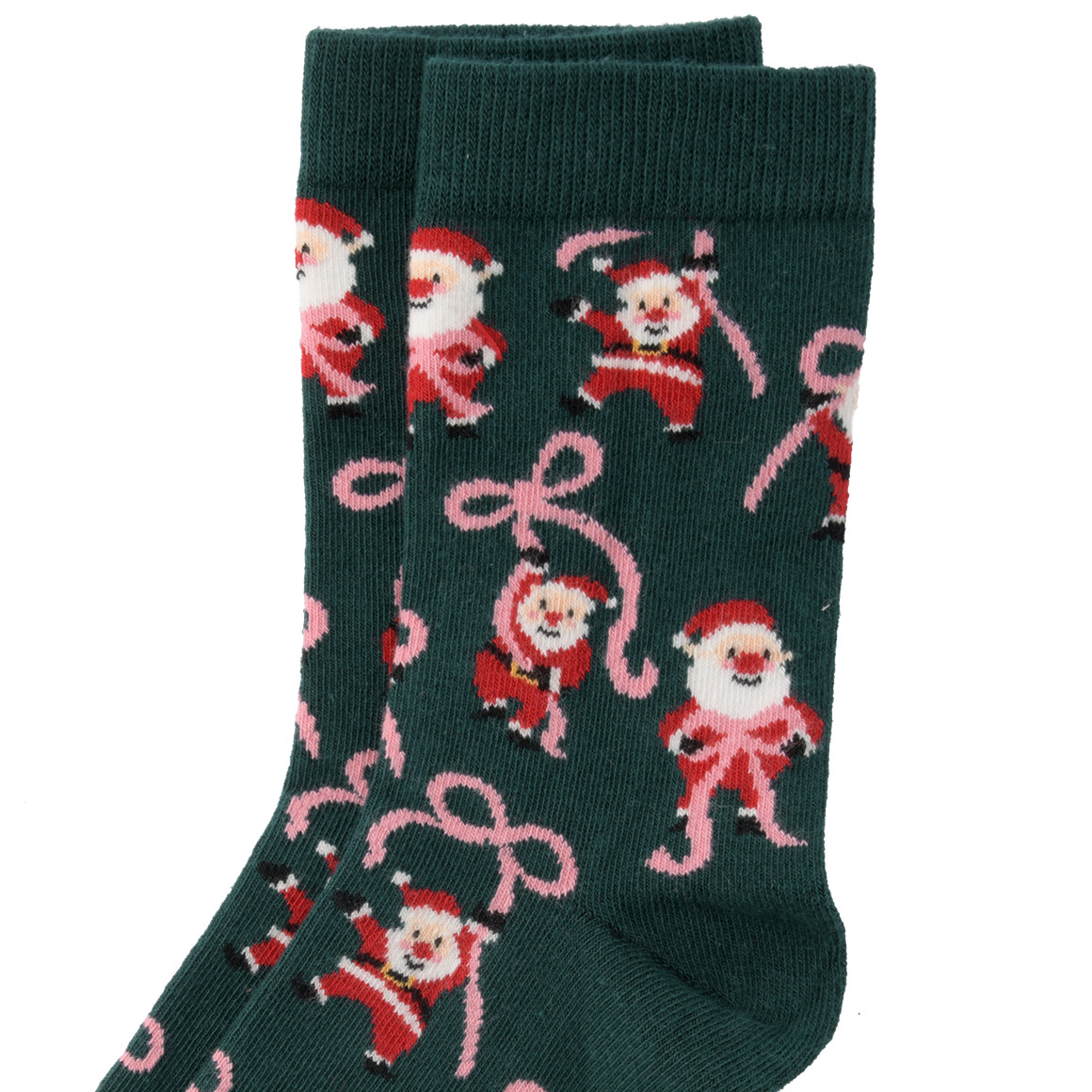 1 Paar Damen Weihnachtssocken mit Santa