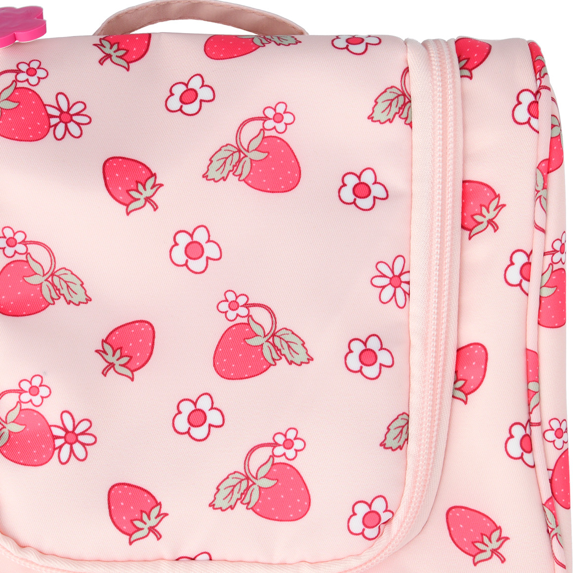 Make-uptasje voor meisjes met aardbeienprint