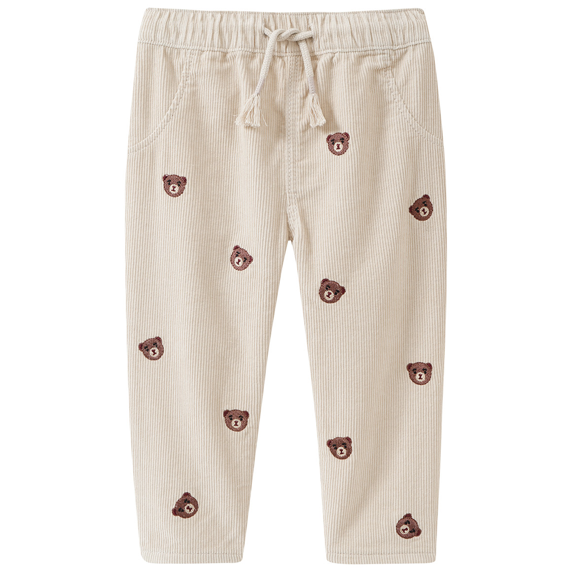 Baby Cordhose mit Bären-Motiven