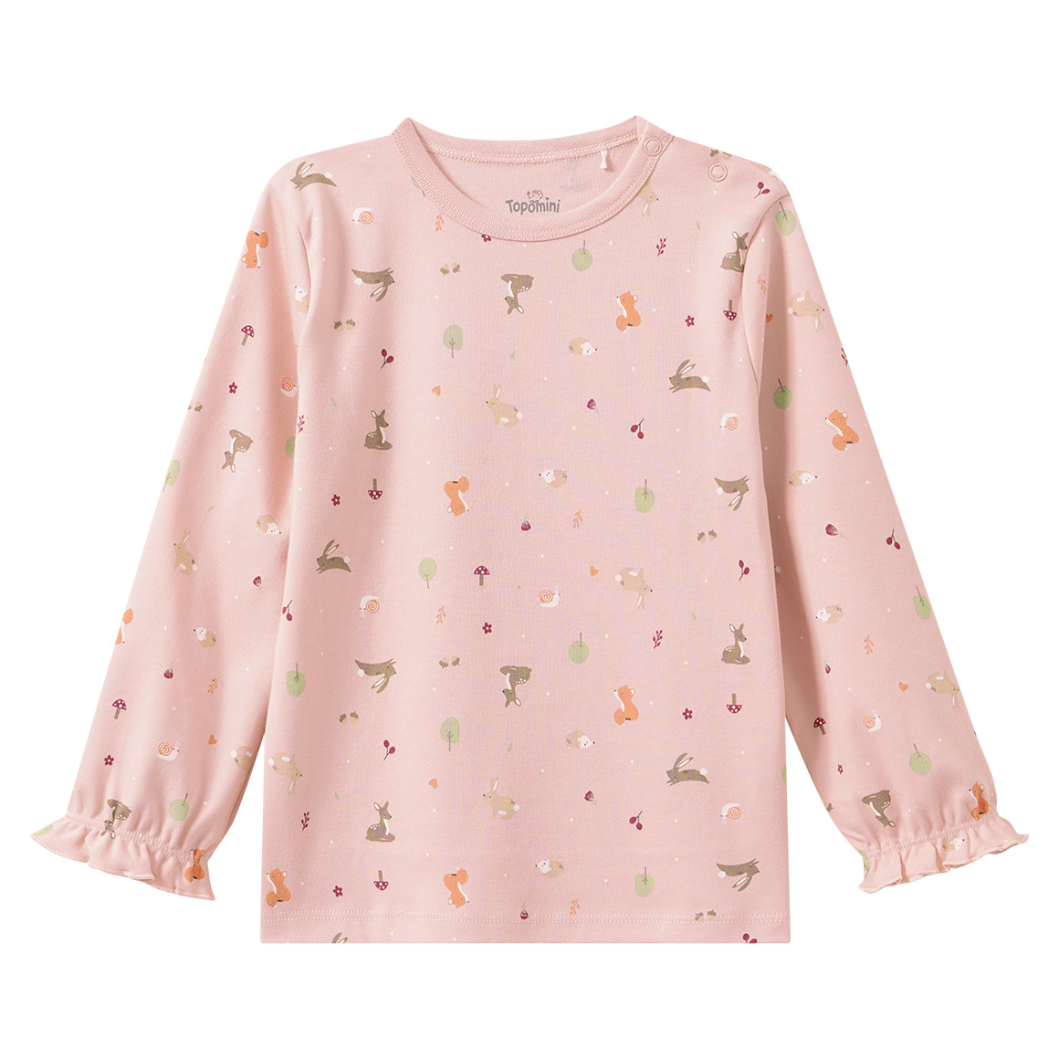 Baby Schlafanzug mit Waldtier-Motiven