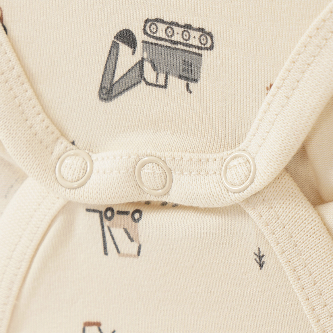 2 Baby Langarmbodys mit Fahrzeug-Prints