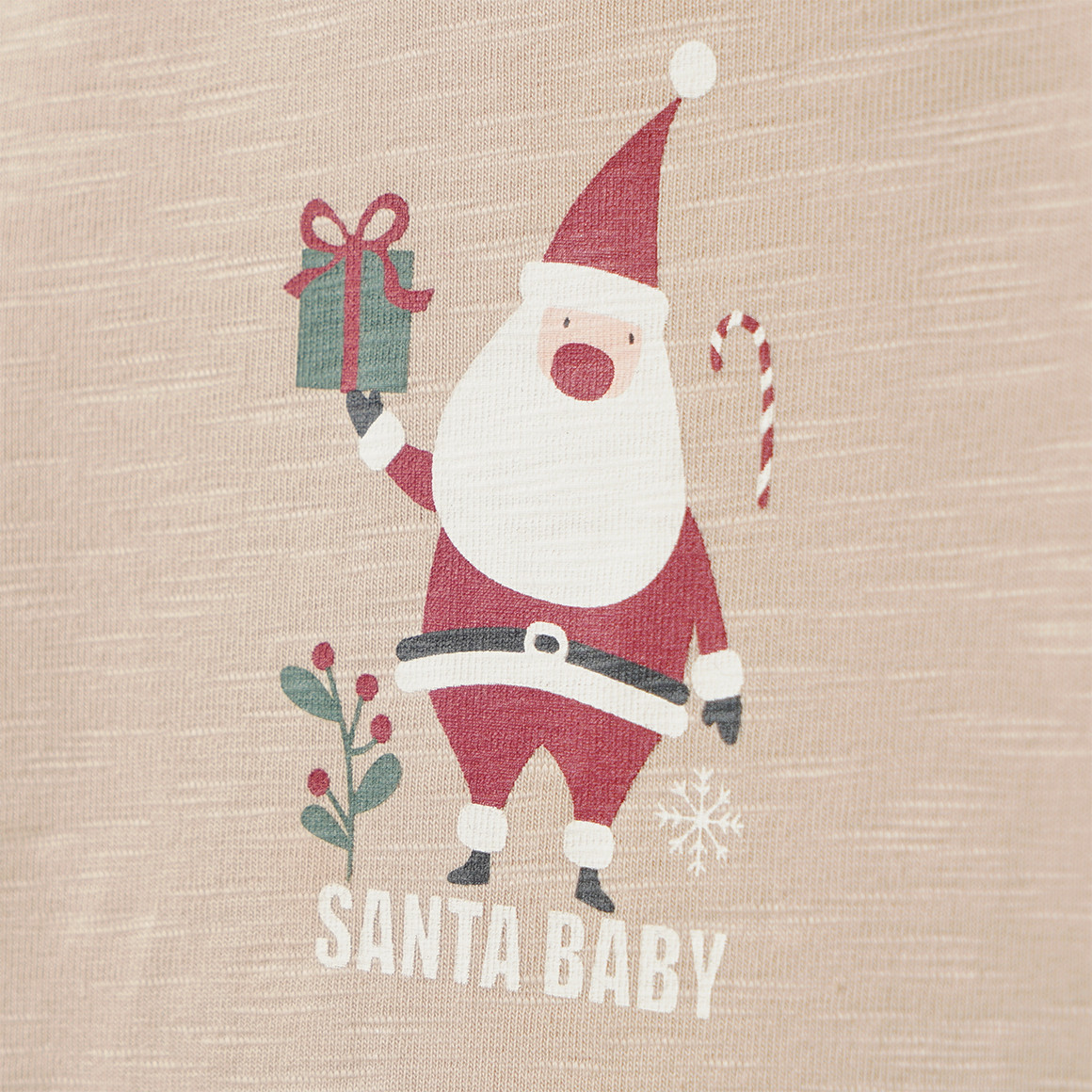 Newborn Wickelbody mit Santa-Motiv