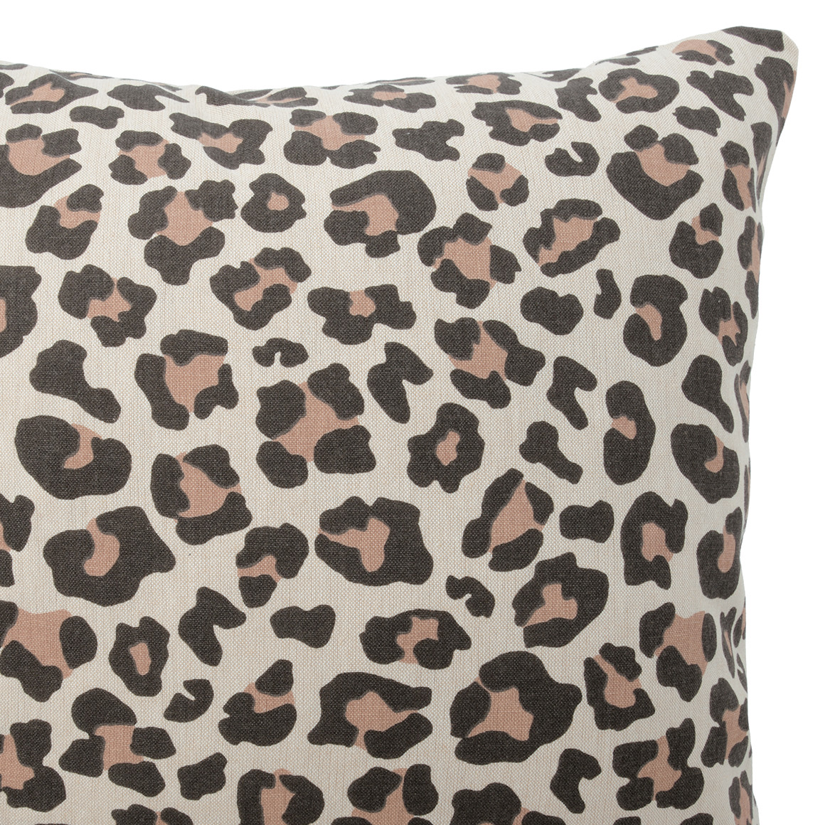 Kissenhülle mit Leoparden-Muster