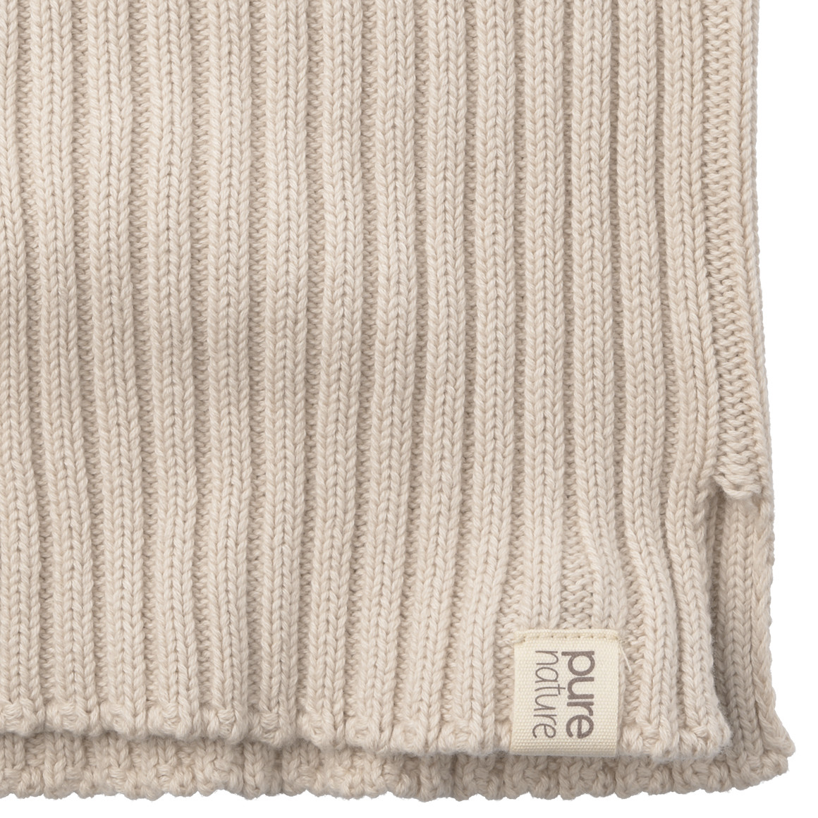 Babysnood met ribbelstructuur