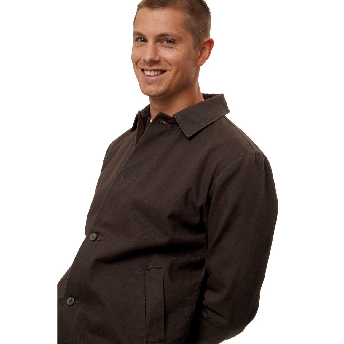 Herren Overshirt mit Knopfleiste