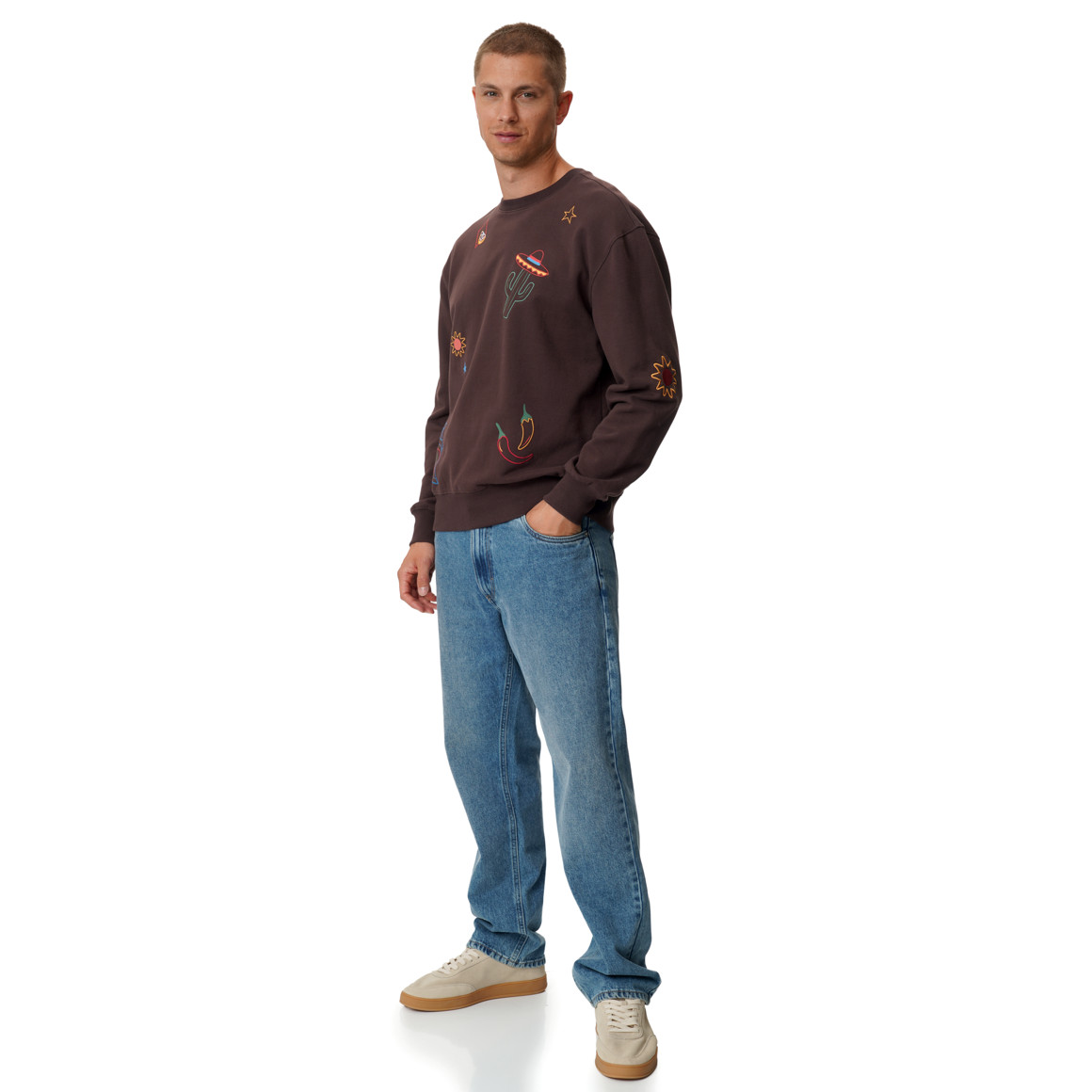 Heren-sweatshirt van biologisch katoen