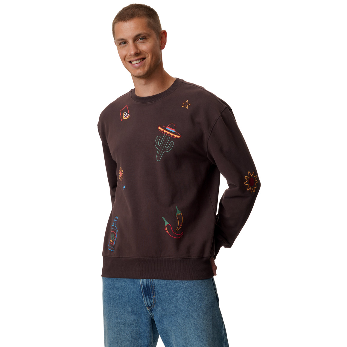 Heren-sweatshirt van biologisch katoen