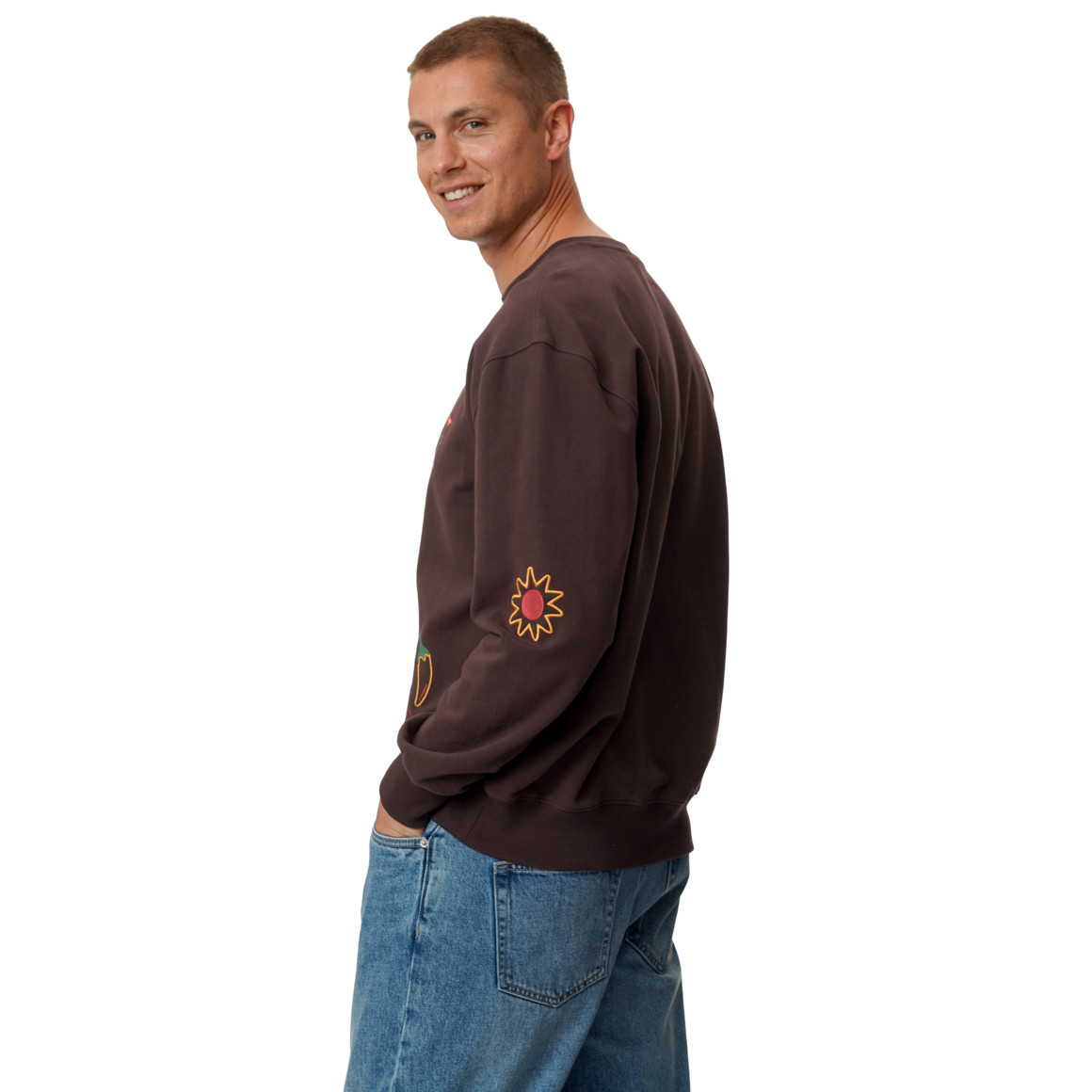 Heren-sweatshirt van biologisch katoen