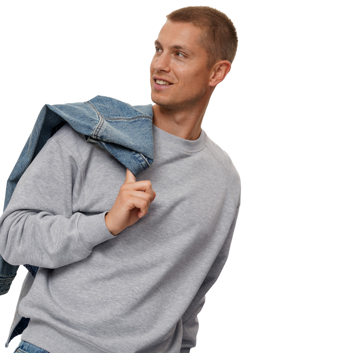 Heren-sweatshirt met raglanmouwen