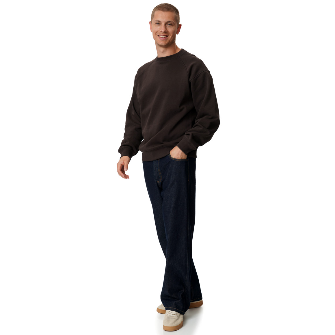 Heren-sweatshirt met raglanmouwen