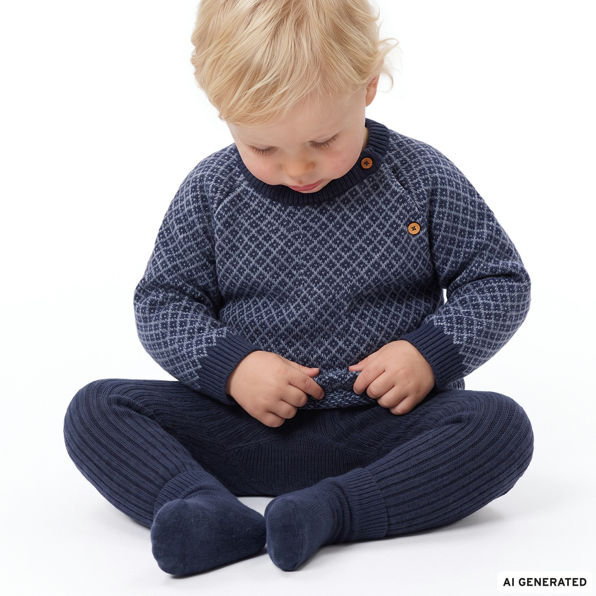 Baby Strickjacke mit Knopfleiste
