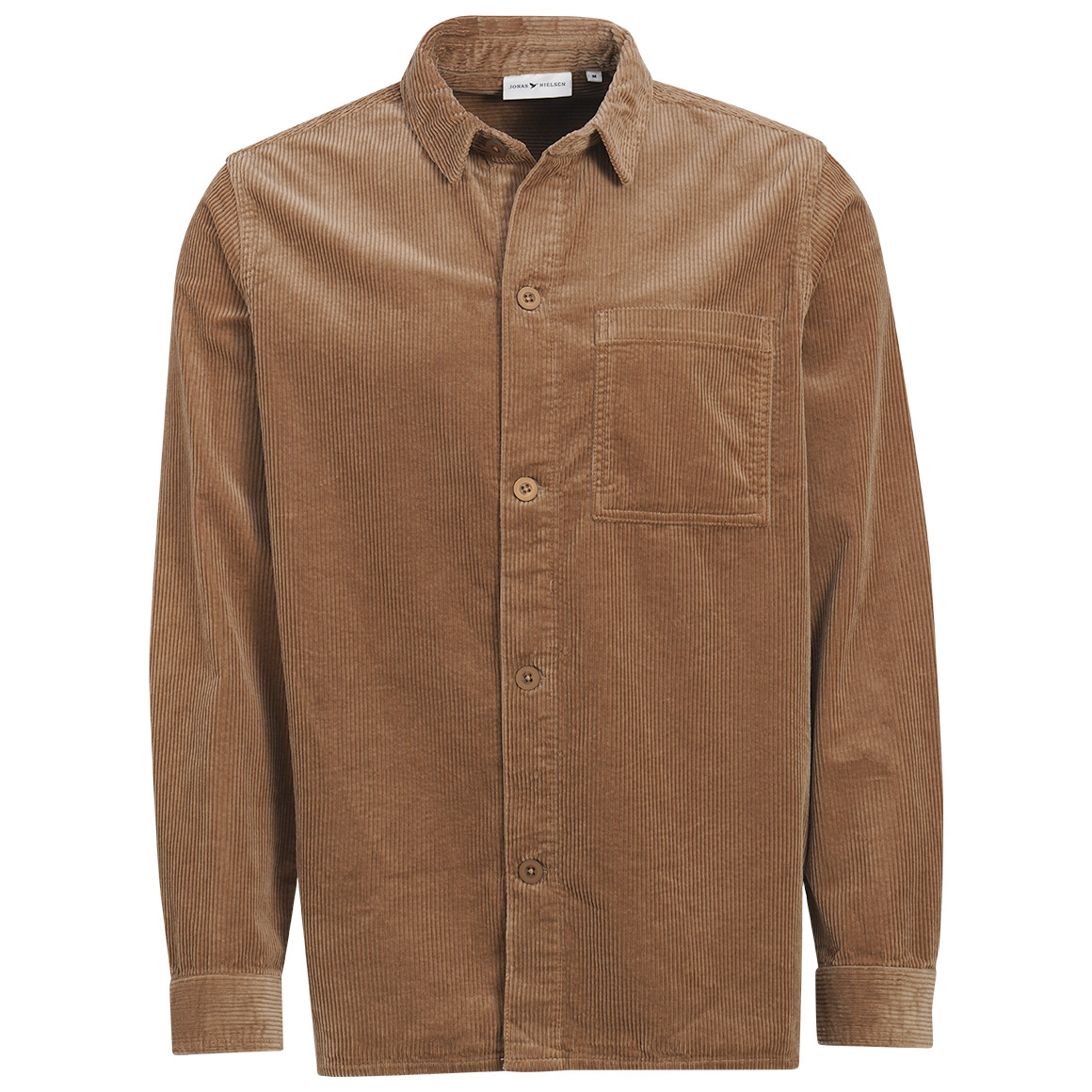 Herencorduroyhemd in effen kleuren