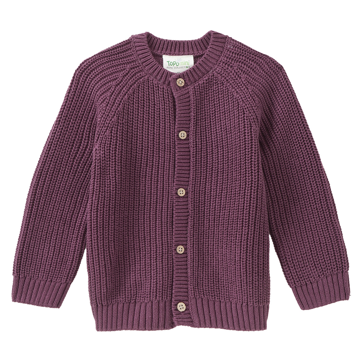 Baby Strickjacke mit Rippstruktur