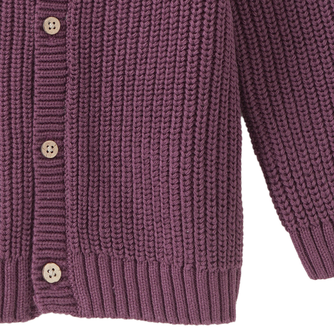 Baby Strickjacke mit Rippstruktur
