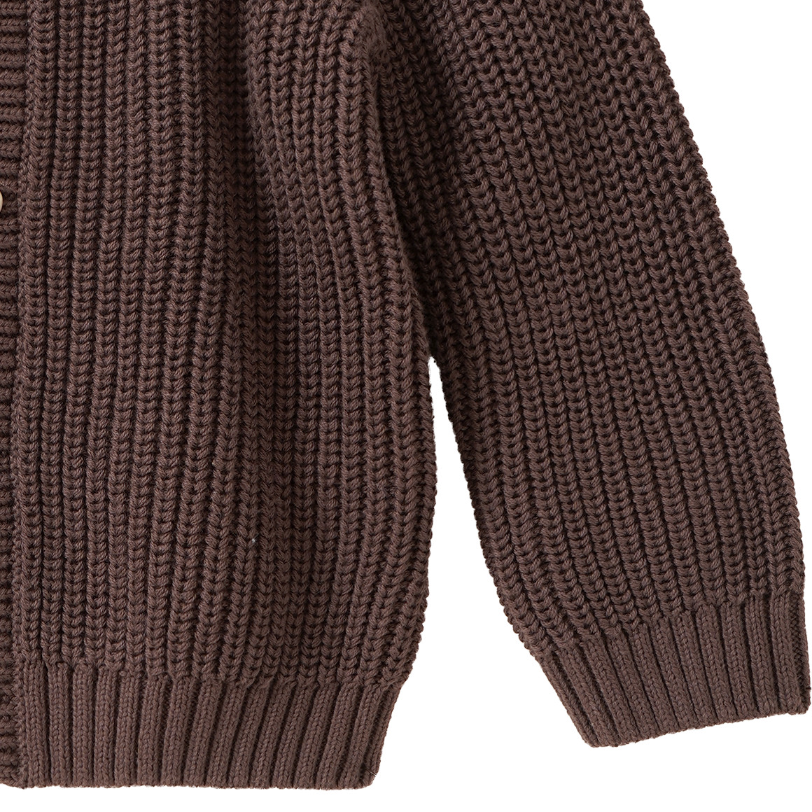 Baby Strickjacke mit Rippstruktur