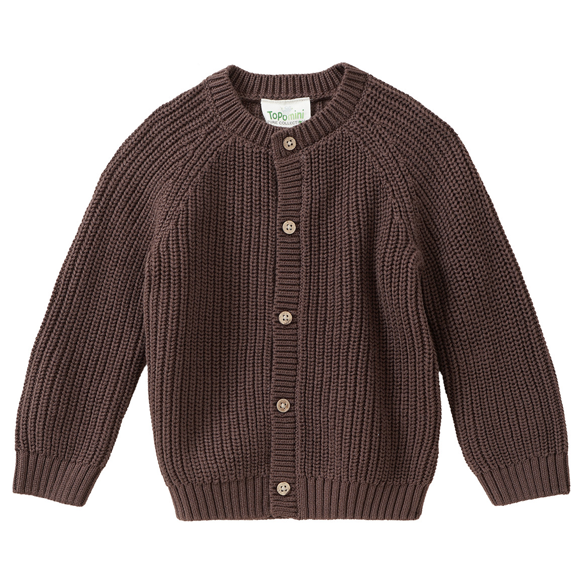 Baby Strickjacke mit Rippstruktur