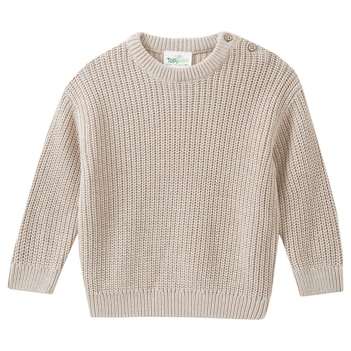 Baby Strickpullover mit Rippstruktur