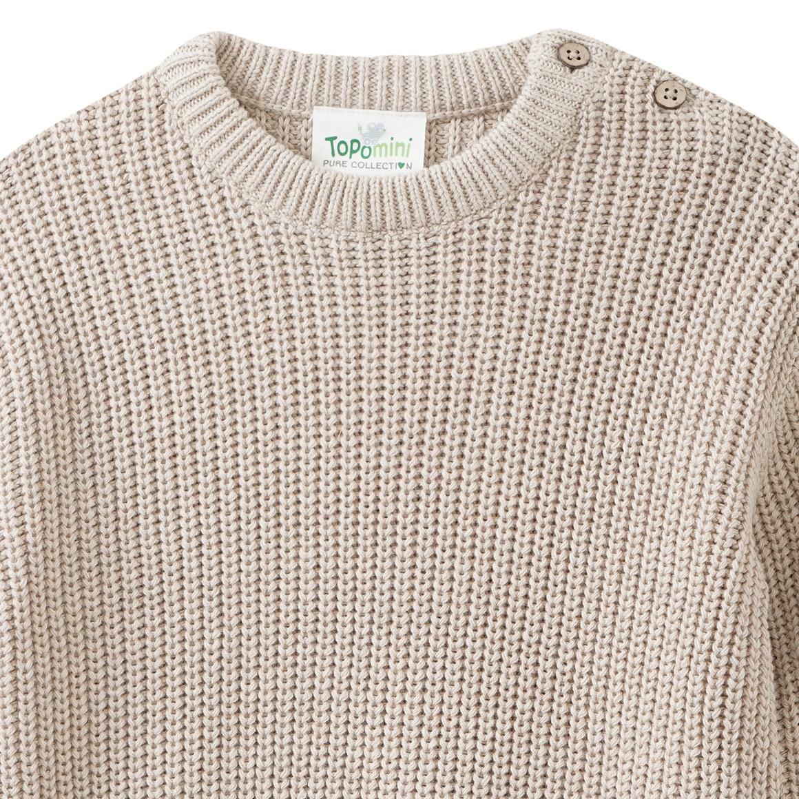 Baby Strickpullover mit Rippstruktur