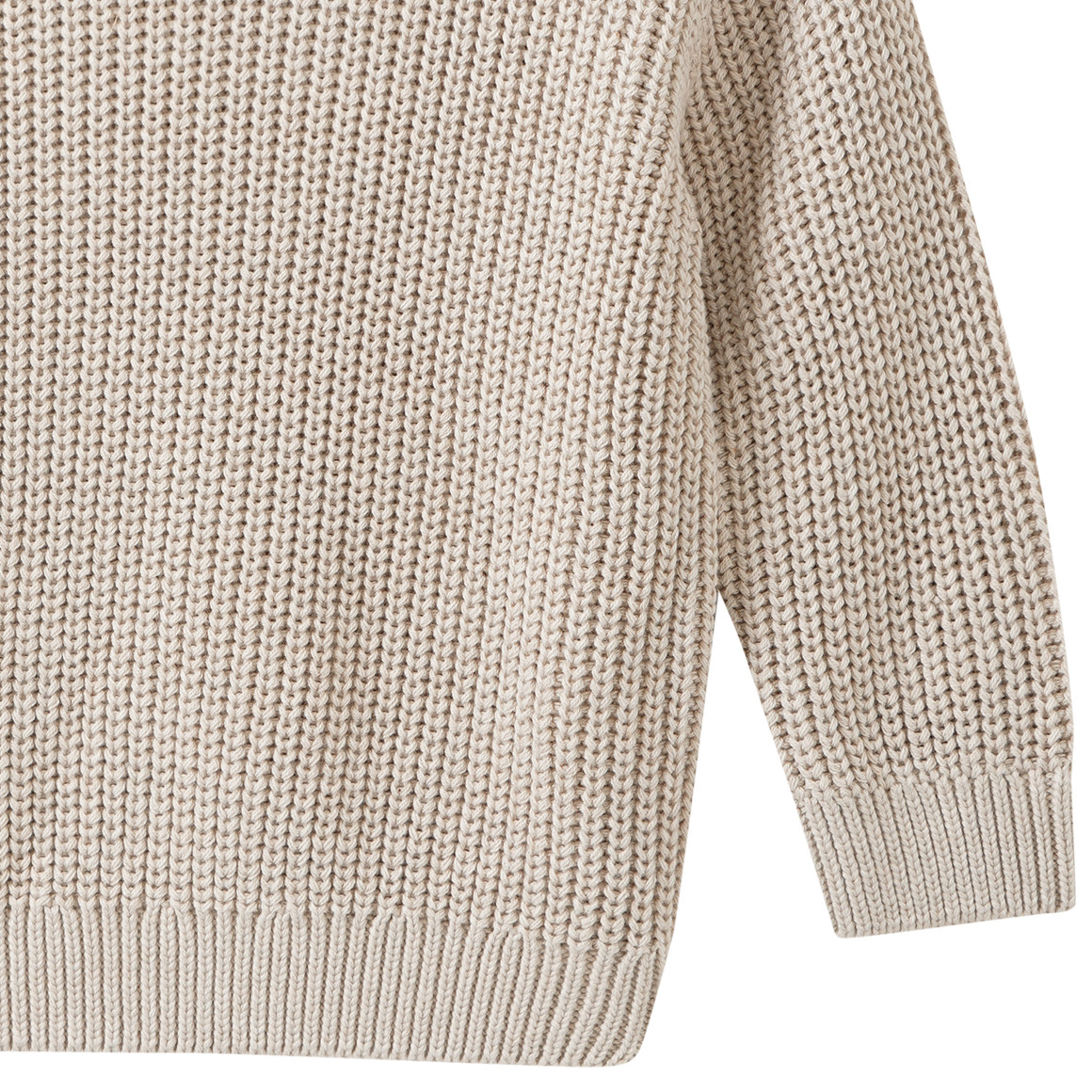 Baby Strickpullover mit Rippstruktur