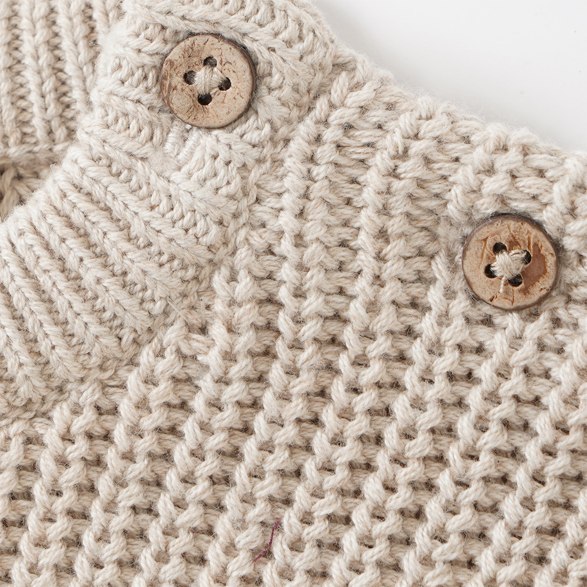 Baby Strickpullover mit Rippstruktur