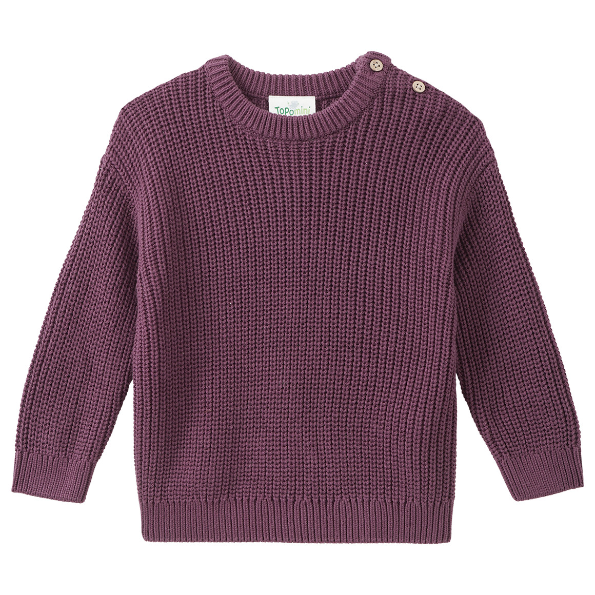 Baby Strickpullover mit Rippstruktur