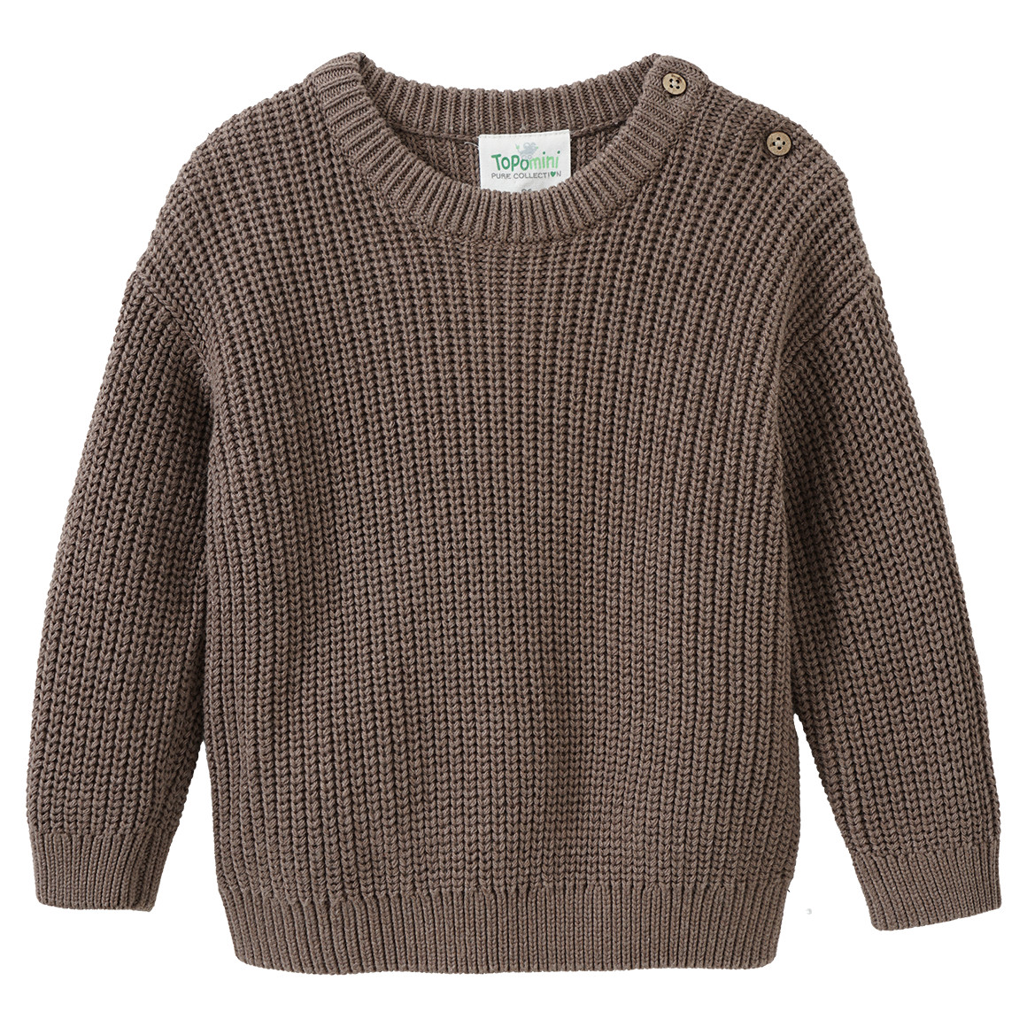Baby Strickpullover mit Rippstruktur