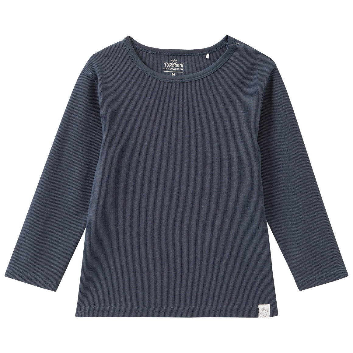 Baby Langarmshirt mit Rippstruktur