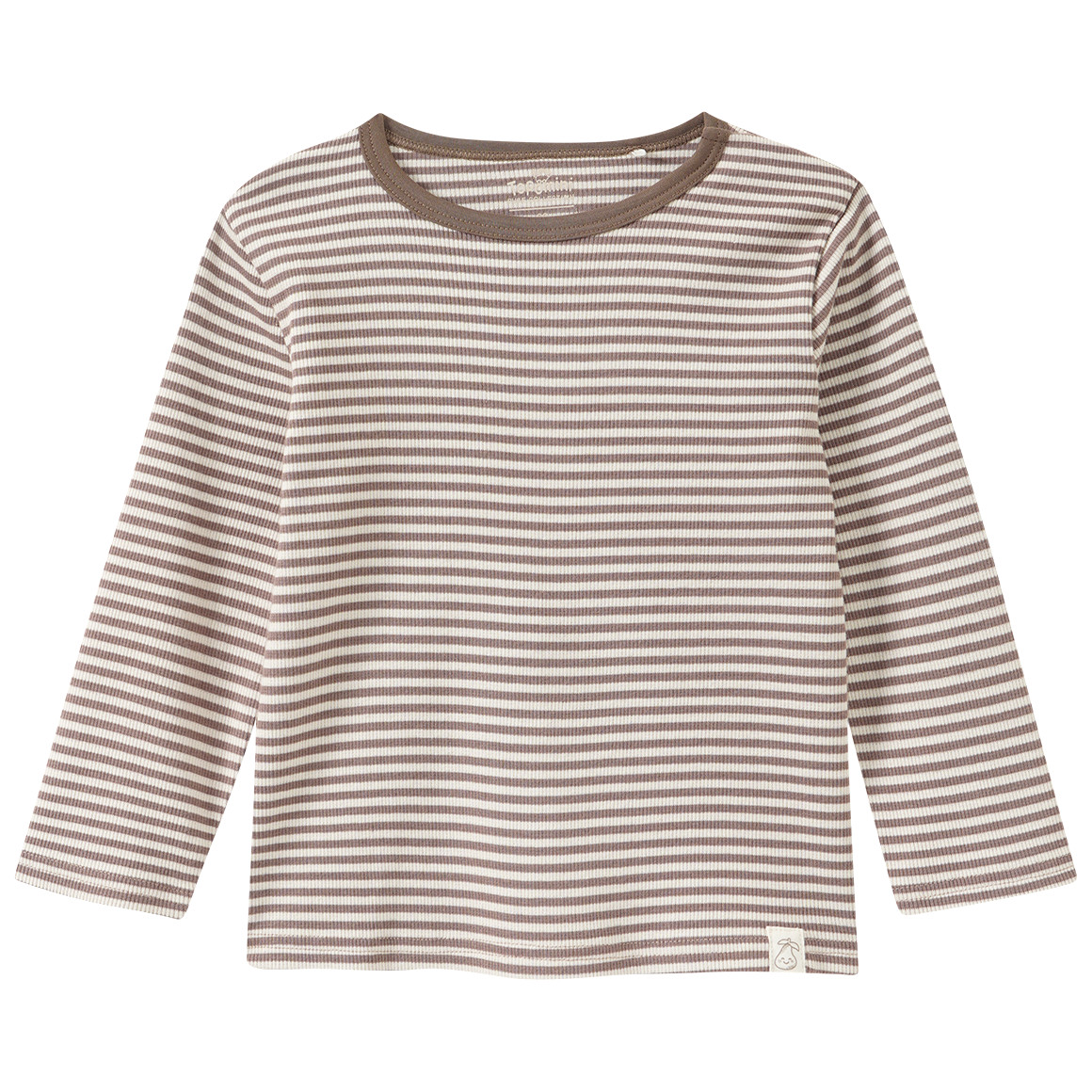 Baby Langarmshirt mit Rippstruktur