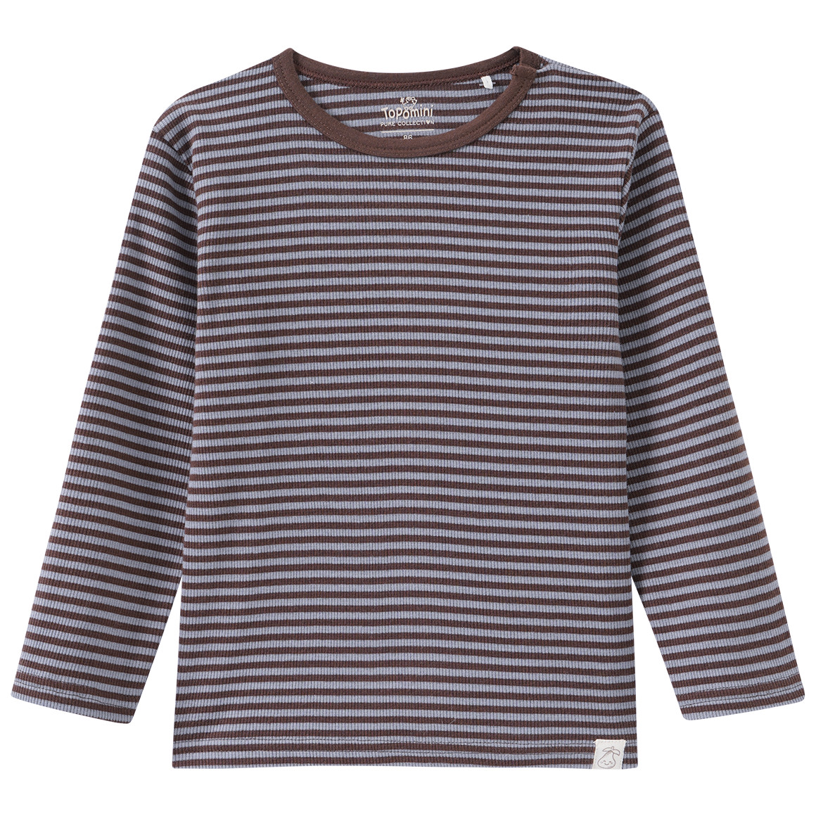 Baby Langarmshirt mit Rippstruktur