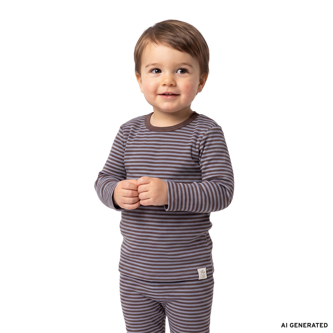 Baby Langarmshirt mit Rippstruktur