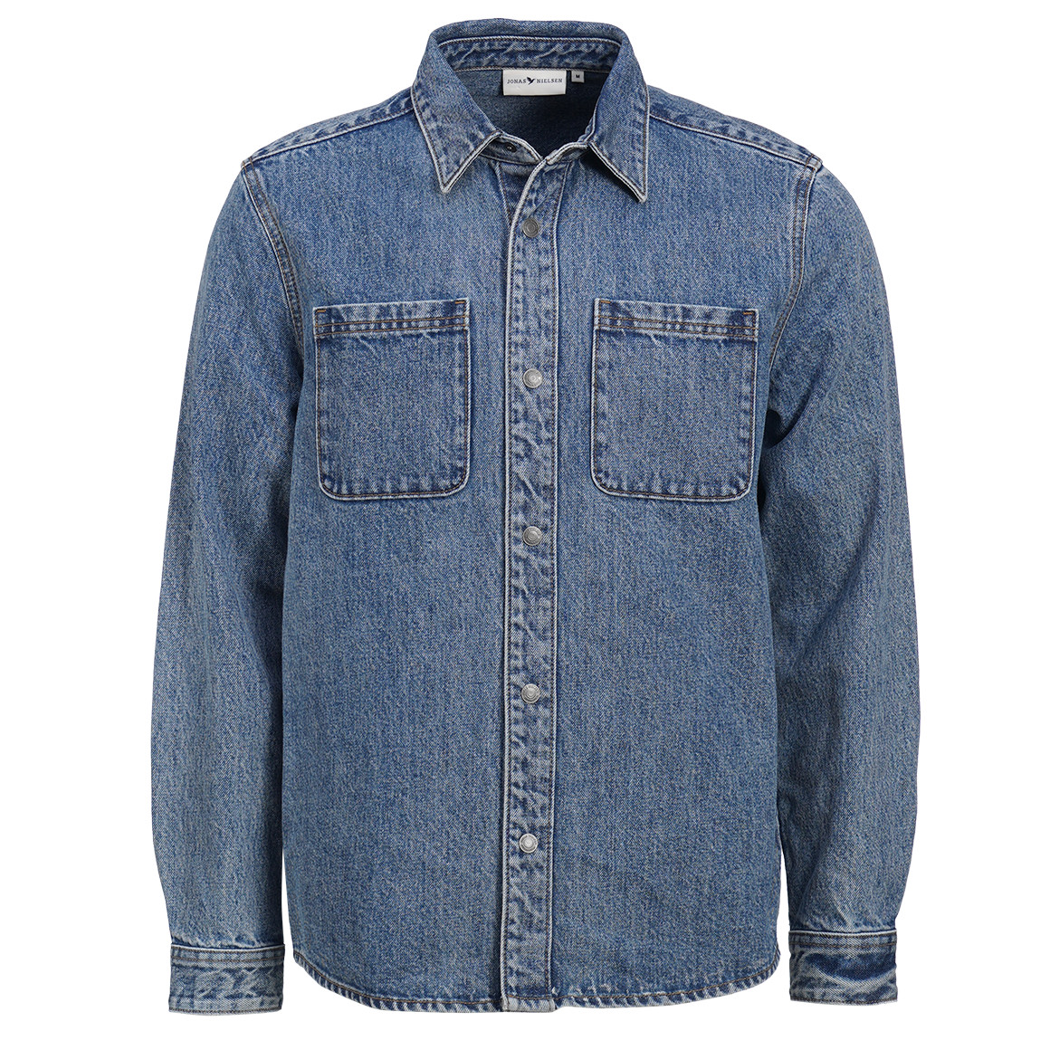 Herenjeanshemd van raw denim