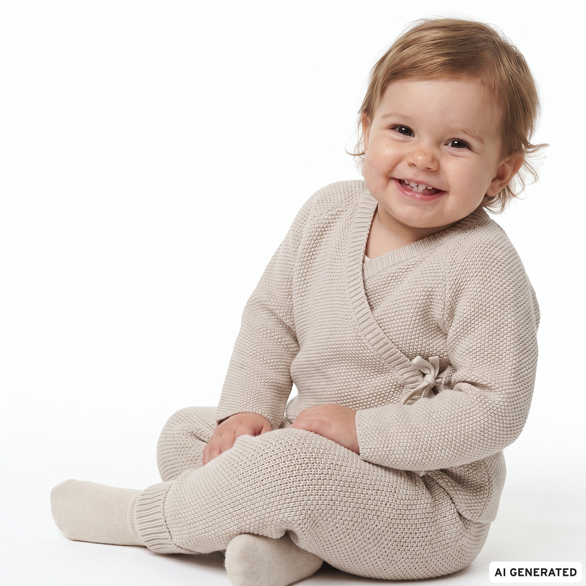 Baby Strickhose mit Schlupfbund