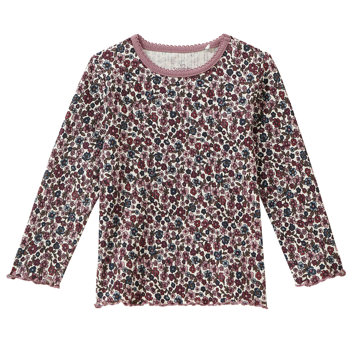 Baby Langarmshirt mit Rippstruktur