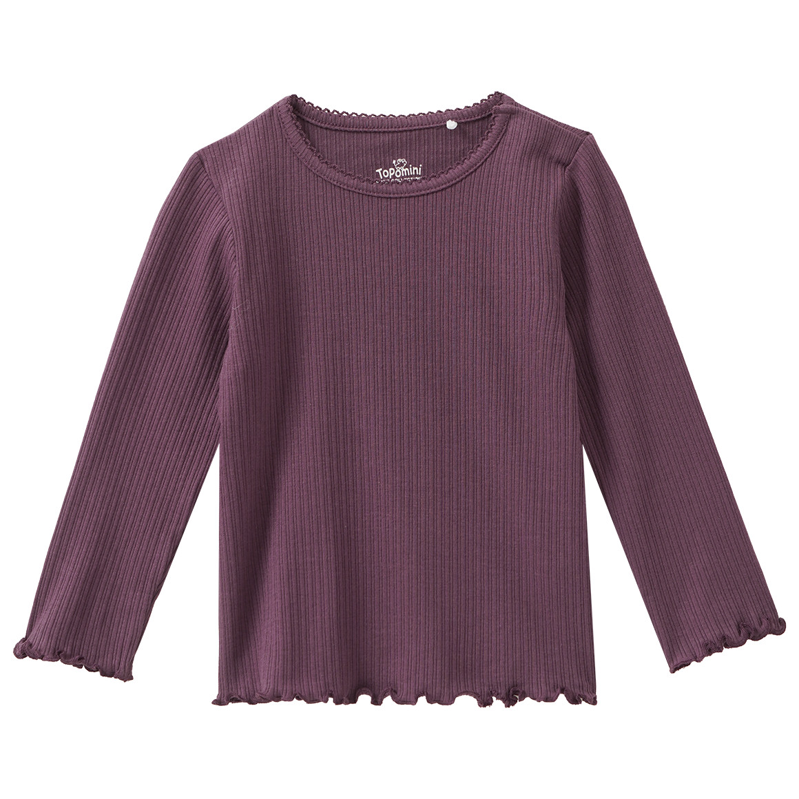 Baby Langarmshirt mit Rippstruktur