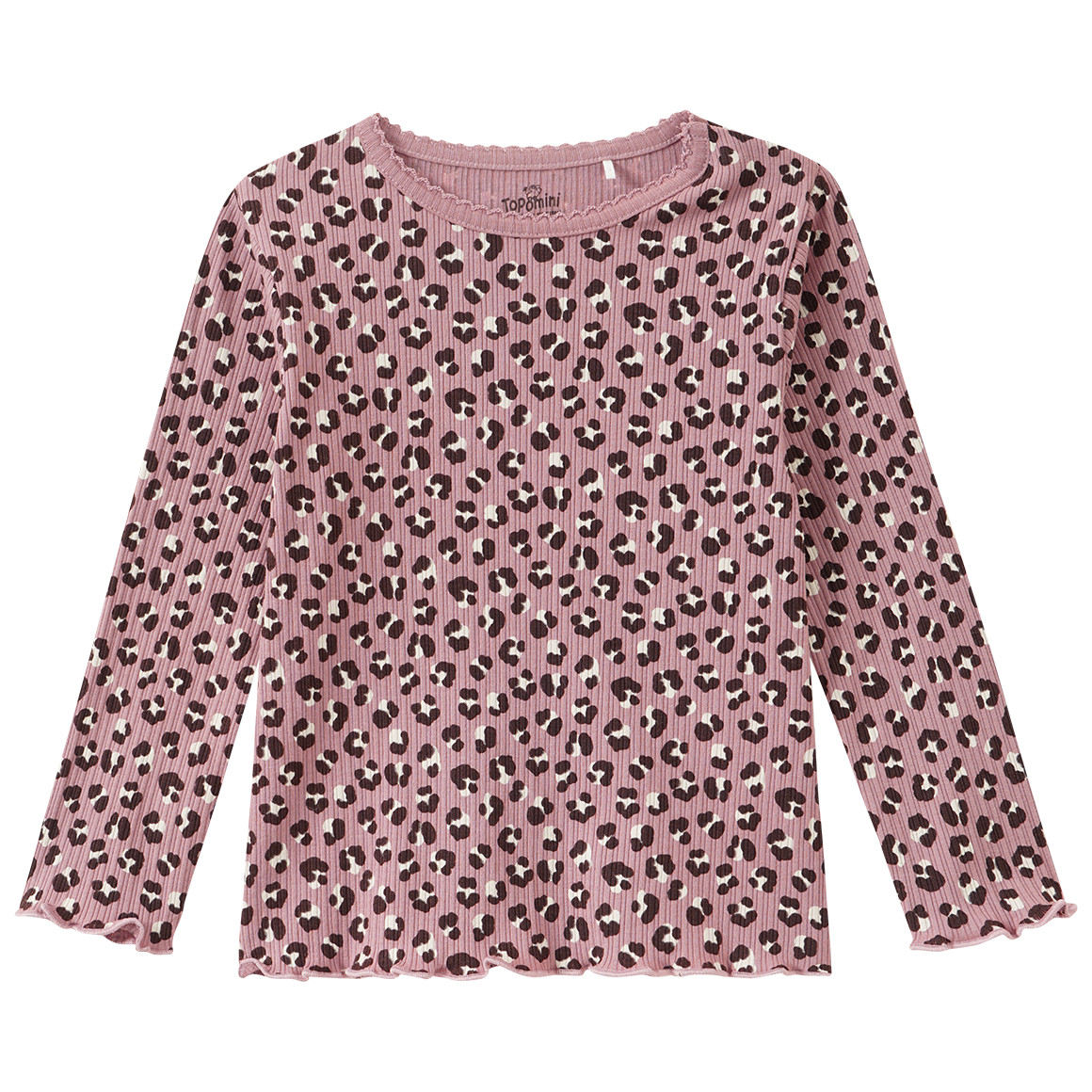 Baby Langarmshirt mit Rippstruktur