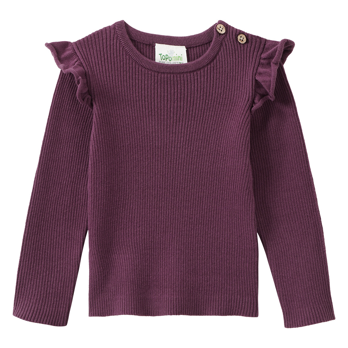 Baby Strickshirt mit Rippstruktur