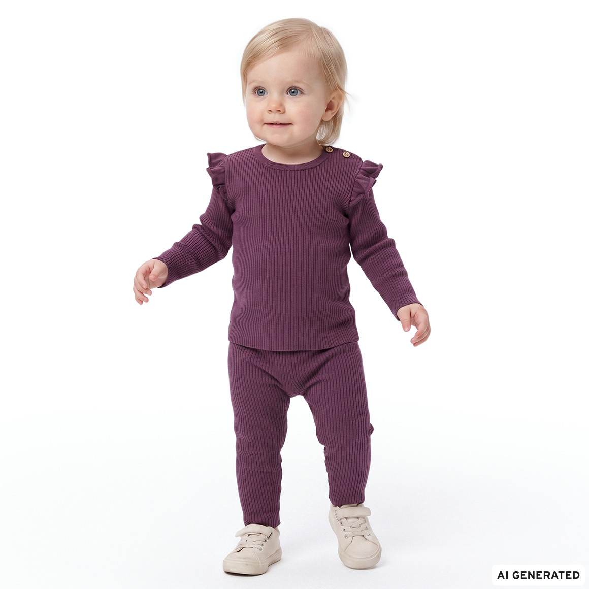 Baby Strickleggings mit Rippstruktur