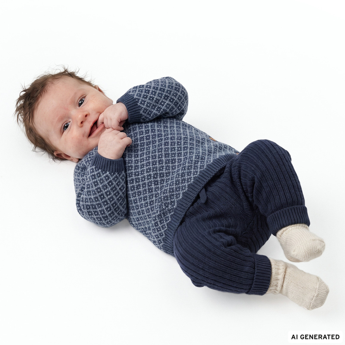 Newborn Strickhose mit Kordelzug