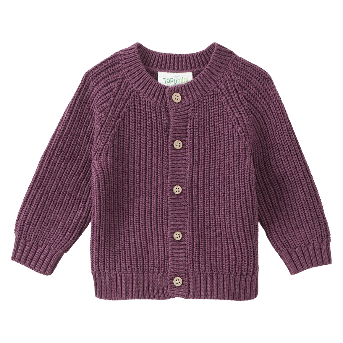 Newborn Strickjacke mit Rippstruktur